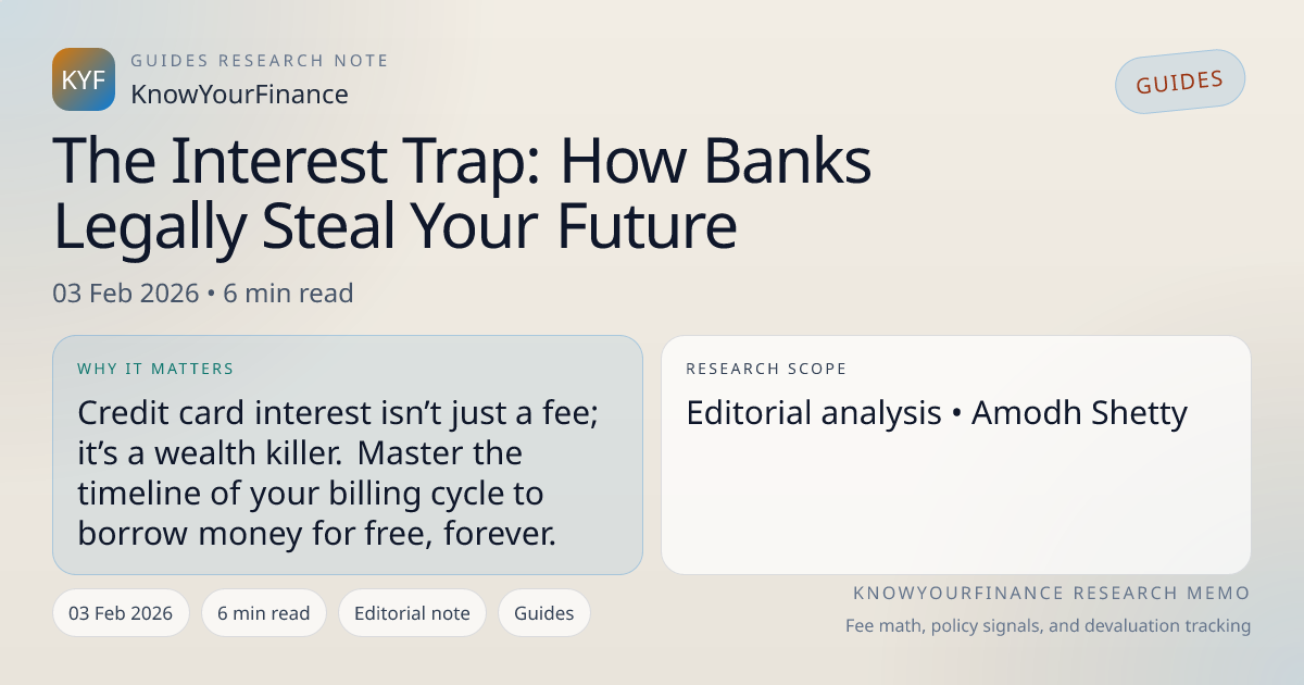 The Interest Trap: How Banks Legally Steal Your Future | KnowYourFinance